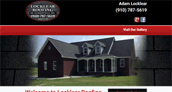 Desktop Screenshot of locklear-roofing.com