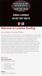 Mobile Screenshot of locklear-roofing.com