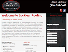 Tablet Screenshot of locklear-roofing.com